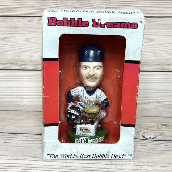 ERIC WEDGE Bobblehead LIMA LOCOS Baseball Catcher RARE 2003 SGA -Indians Manager - Picture 15 of 15